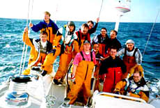 Induction sail crew